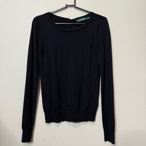 Lauren Ralph Lauren Black Long Sleeve Sweater
